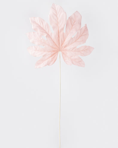 Fatsia Artificial Spray in Pink - 93cm