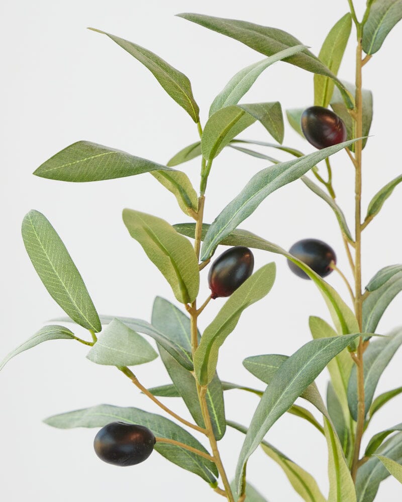 Olive Artificial Spray in Dark Green 90cm