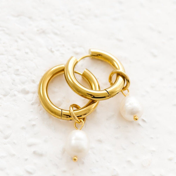 Indigo & Wolfe - Allegra Gold & Pearl Earrings