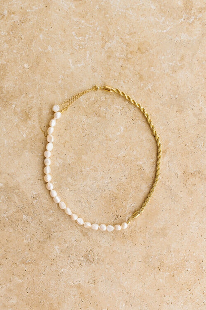 Indigo &amp; Wolfe - Celine Gold Rope &amp; Pearl Necklace