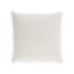 Antonella Waffle Cushion in White (Save 25%)