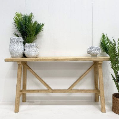 Palm Beach Alter Console Table Natural 170cm (Save 13%)