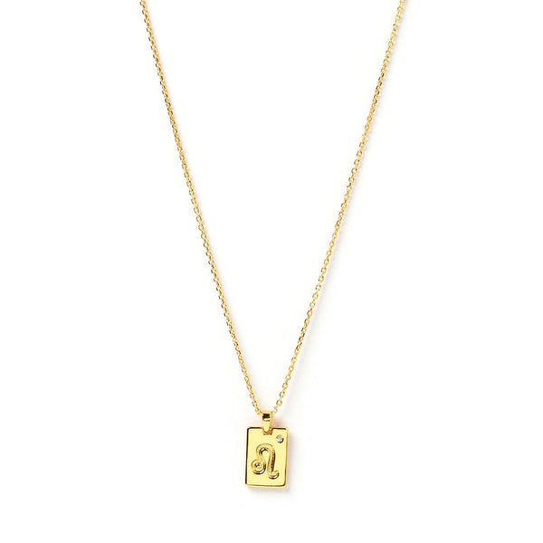 Arms of Eve - Zodiac Gold Tag Necklace - Leo