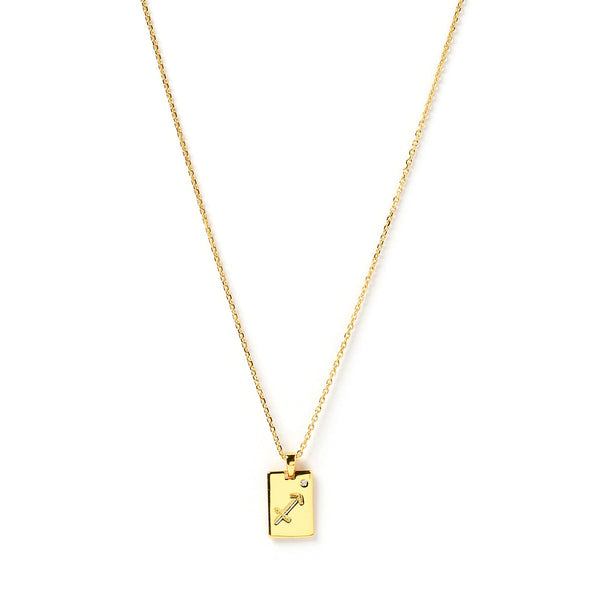 Arms of Eve - Zodiac Gold Tag Necklace - Gemini