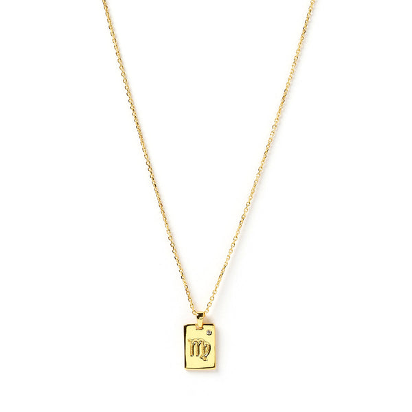 Arms of Eve - Zodiac Gold Tag Necklace - Virgo