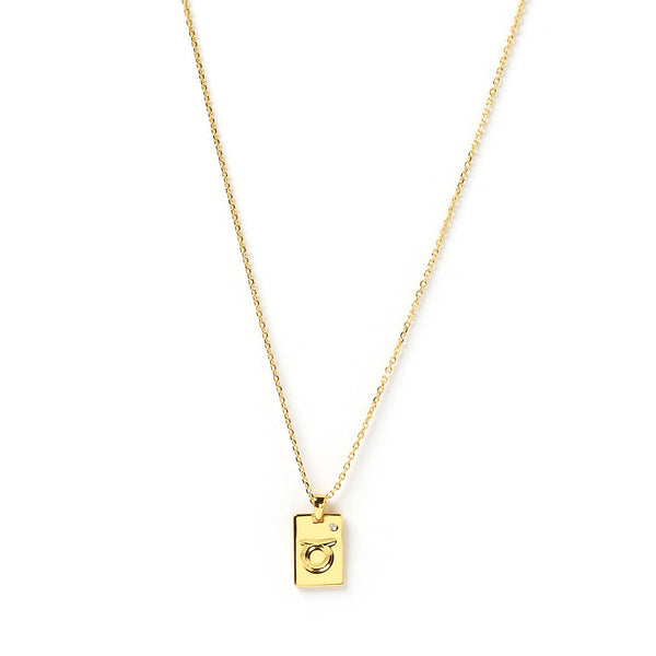 Arms of Eve - Zodiac Gold Tag Necklace - Taurus