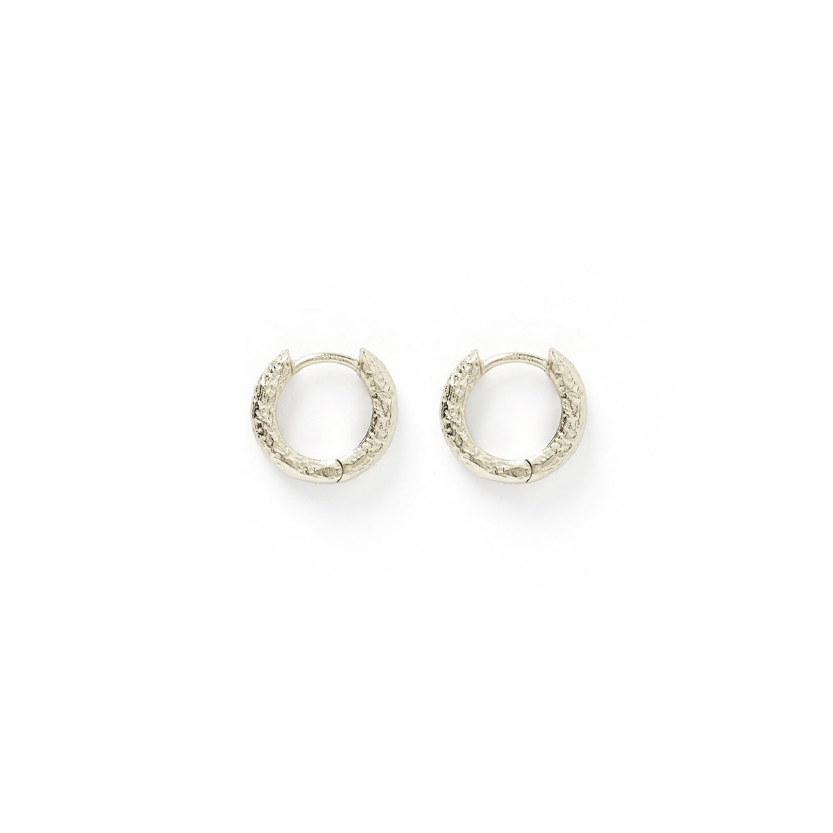 Arms of Eve - Luka Silver Huggie Earrings