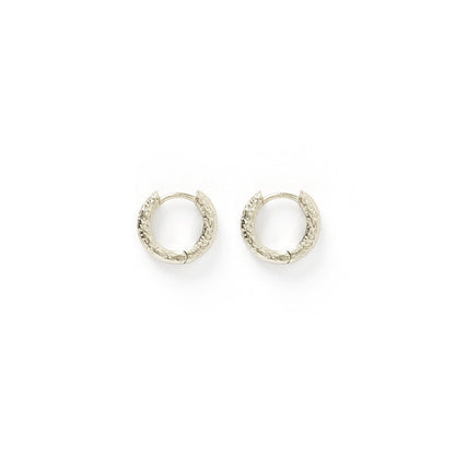 Arms of Eve - Luka Silver Huggie Earrings