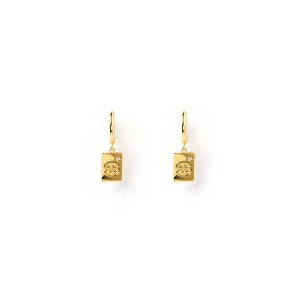 Arms of Eve - Zodiac Gold Tag Earrings - Aries