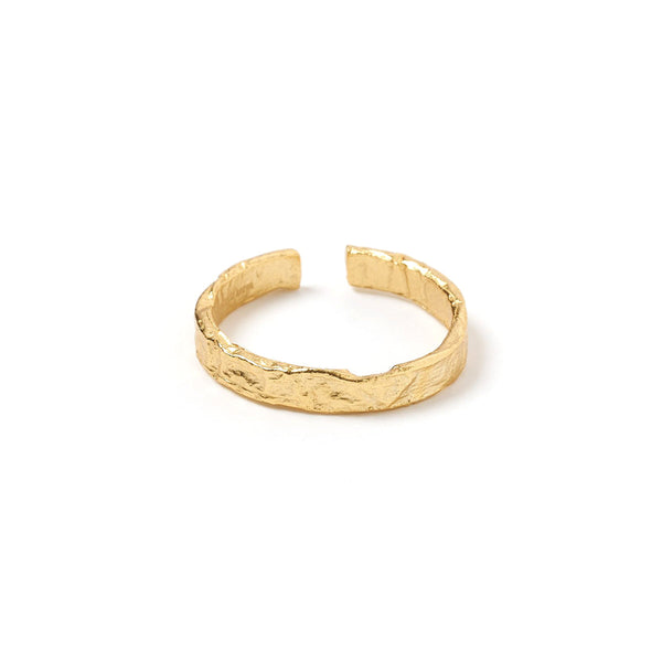 Eros Gold Textured Ring Small Arms of Eve