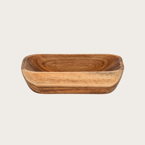 Jamila Rectangular Wood Dip Bowl (Save 30%)