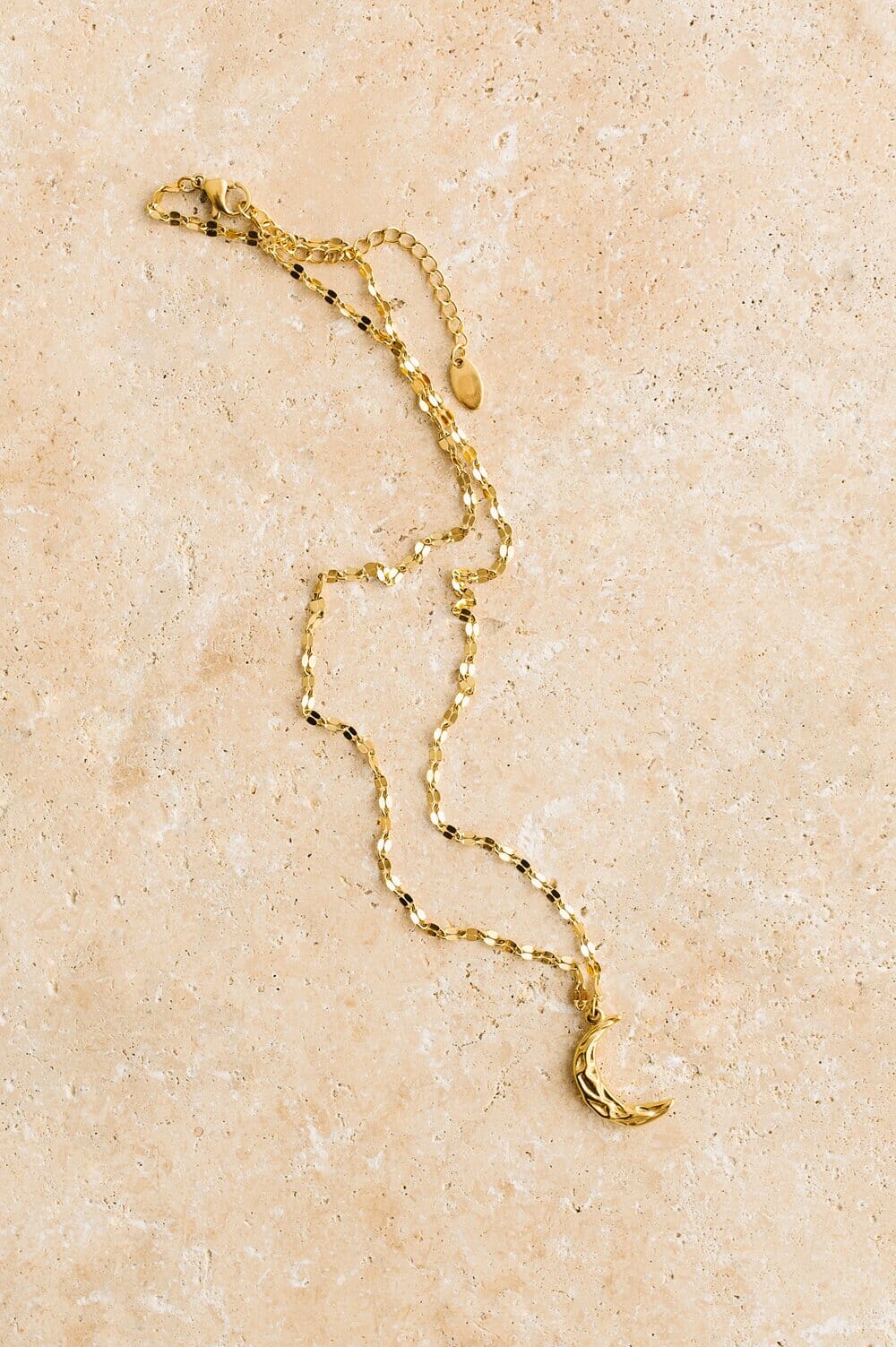 Indigo &amp; Wolfe - Eclipse Gold Necklace W/ Gold Crest Pendant