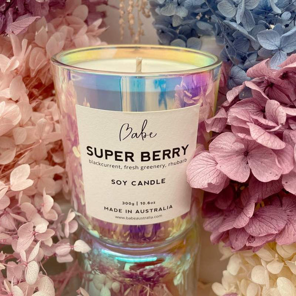 Holographic SUPER BERRY Soy Candle 55Hr (Save 44%)