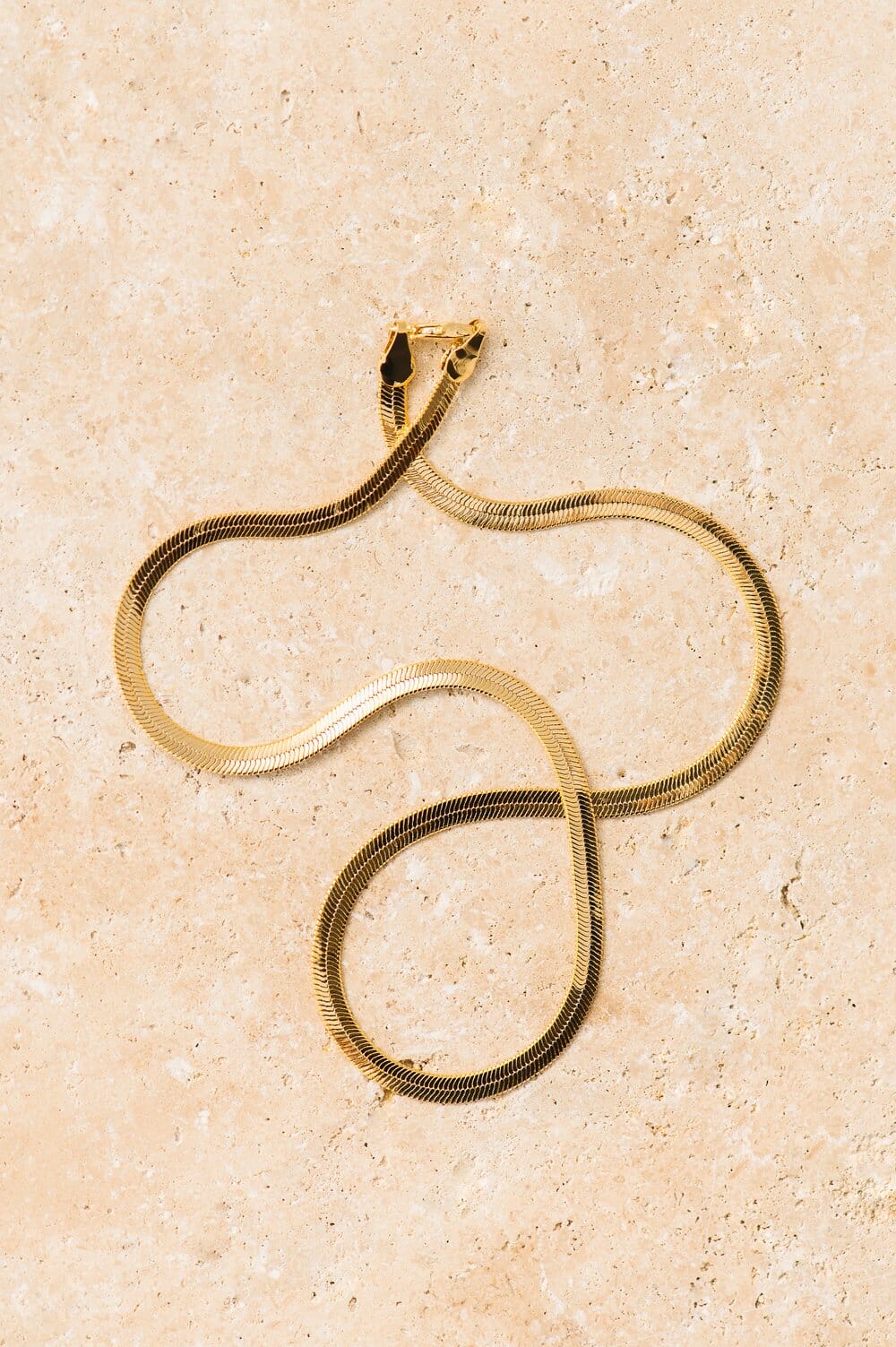 Indigo &amp; Wolfe - Snake Choker Bone Gold Necklace