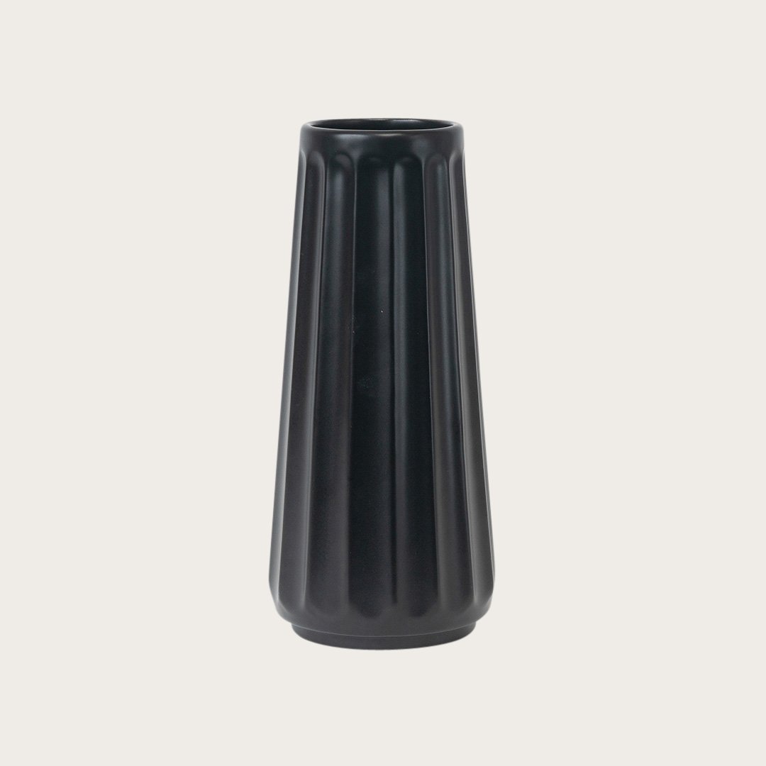 Auguste Large Ceramic Vase in Black