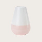 Boccioni Vase in Dusty Pink and White