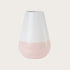 Boccioni Vase in Dusty Pink and White