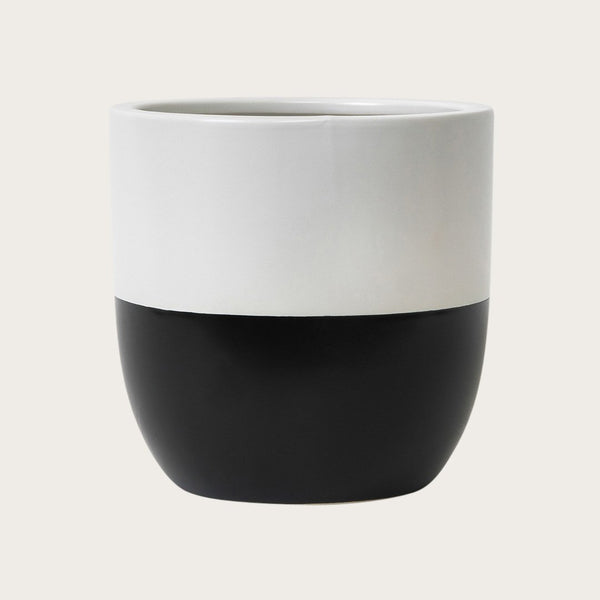 Naim Ceramic Pot in Black/White - Buy 1 Get 1 Free Sale