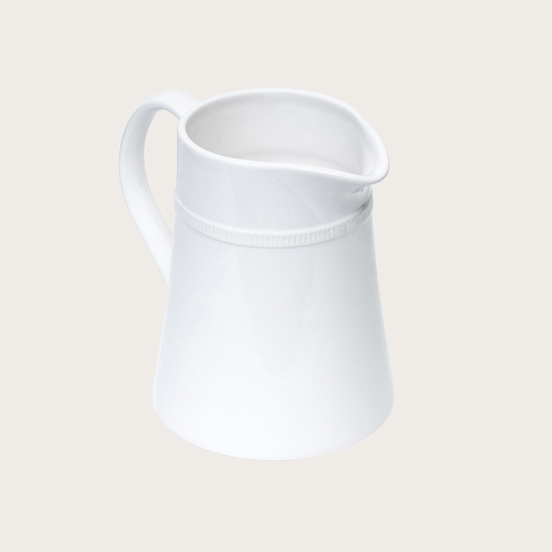 Portsea Ceramic Jug in White 1.7L