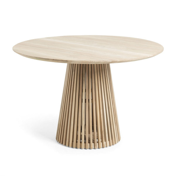 Zara Teak Round Dining Table Natural (Save 18%)