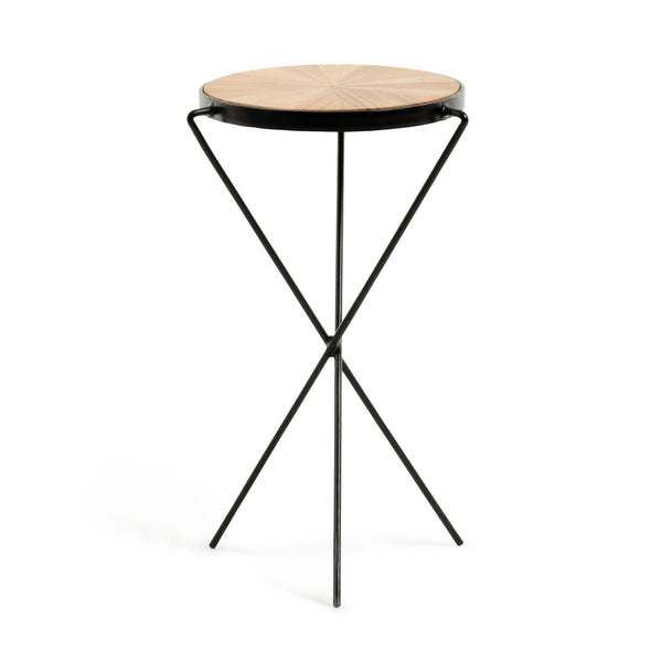Lamia Acacia Wood & Metal Side Table