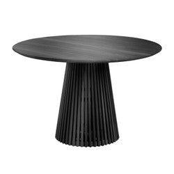 Zara Teak Round Dining Table Black (Save 18%)