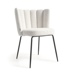 Astrid Boucle Chair White (Save 17%)