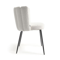 Astrid Boucle Chair White (Save 17%)