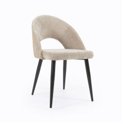 Saba Chenille Chair in Beige