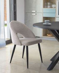 Saba Chenille Chair in Beige