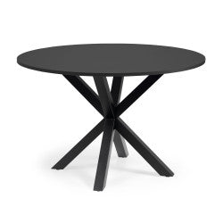 Arena Round Wood Dining Table Black (Save 21%)