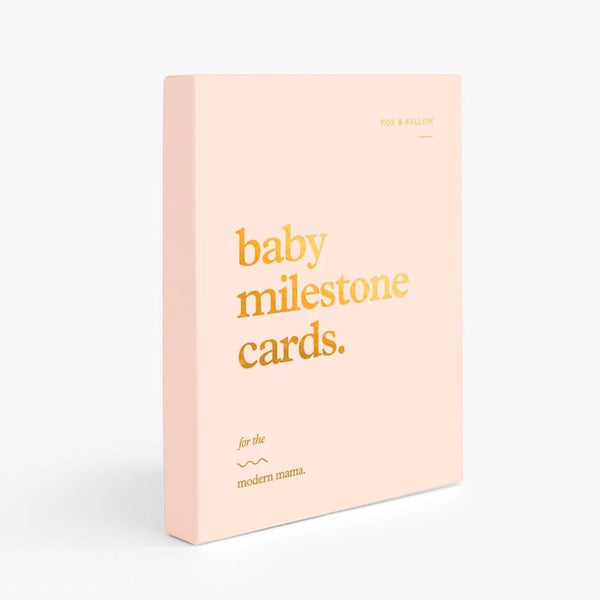 Baby Milestone Cards in Cream - Fox & Fallow