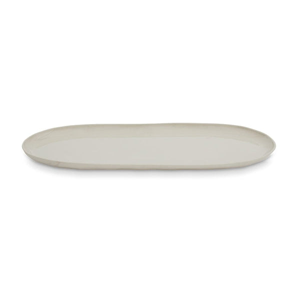 Cloud Large Oval Plate in Chalk