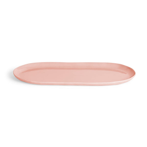 Cloud Large Oval Plate in Icy Pink