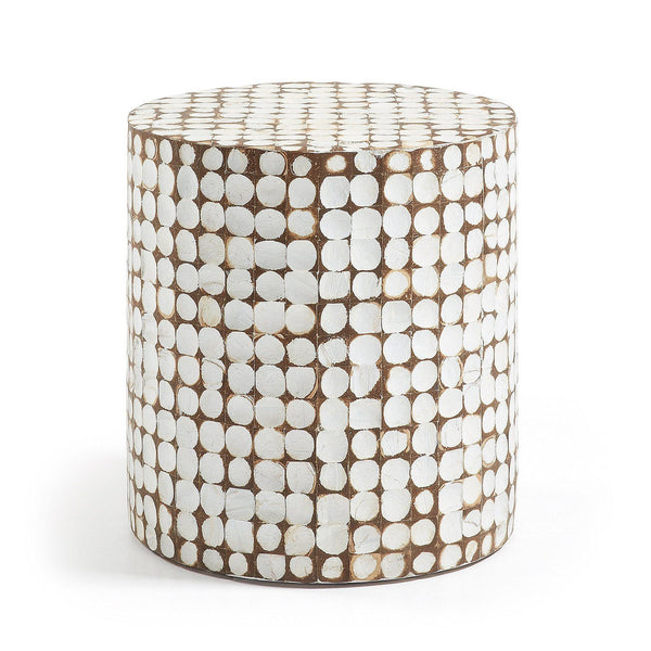 Pearla Coconut Chip Side Table