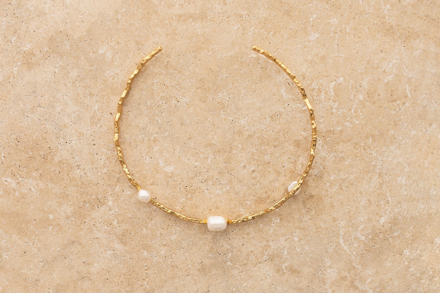 Indigo &amp; Wolfe - Gaia Gold &amp; Pearl Choker