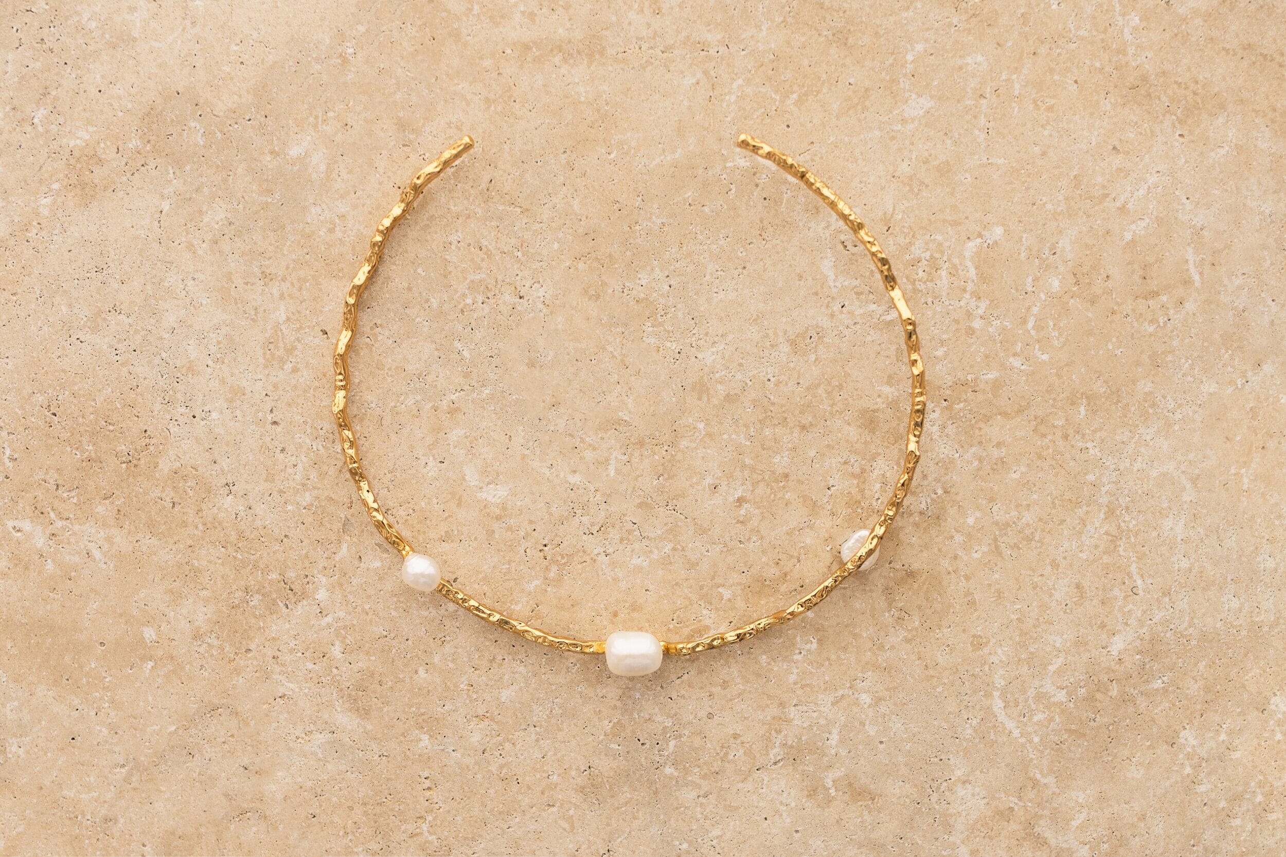Indigo &amp; Wolfe - Gaia Gold &amp; Pearl Choker