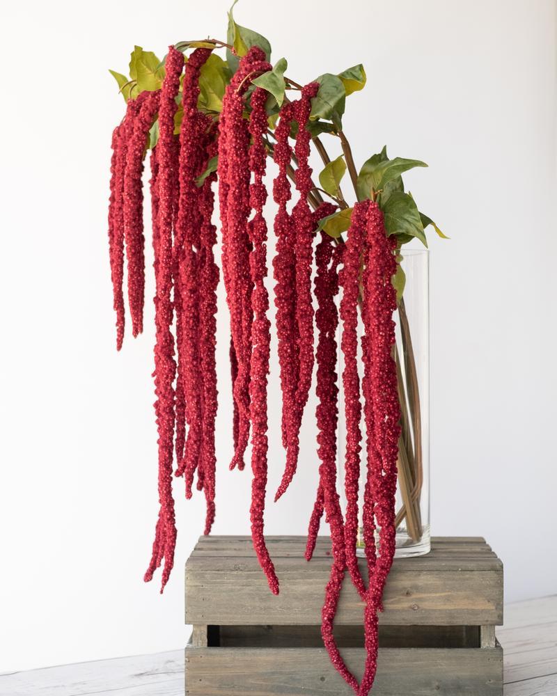 Amaranthus Artificial Spray in Burgundy 122cm (Save 31%)