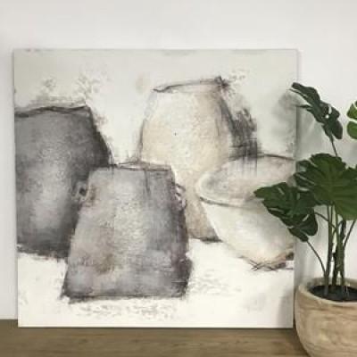 Isla Pots Canvas - 100 x 100cm