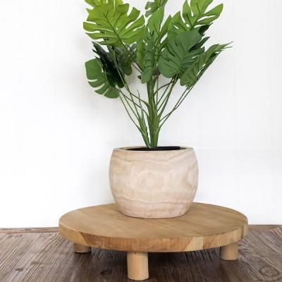 Juno Teak Wood Stand - Large