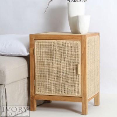 Tallulah Rattan Weave Bedside Table Left Side (Save 17%)
