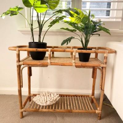 Wafa Ratan Webbing Plant Stand