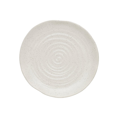 Stone Speckle Side Plate in Chalk 21cm