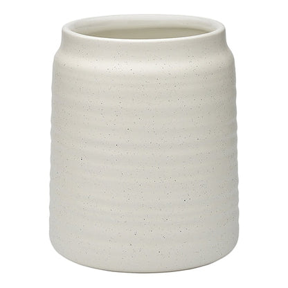 Stone Speckle Utensil Holder in Chalk