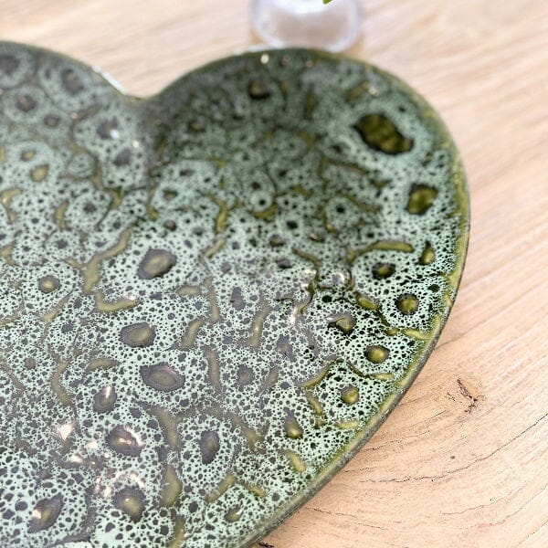 Kalei Heart Platter in Green
