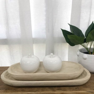 Nora Oval Wooded Platter 37cm