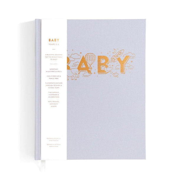 Baby Book in Grey