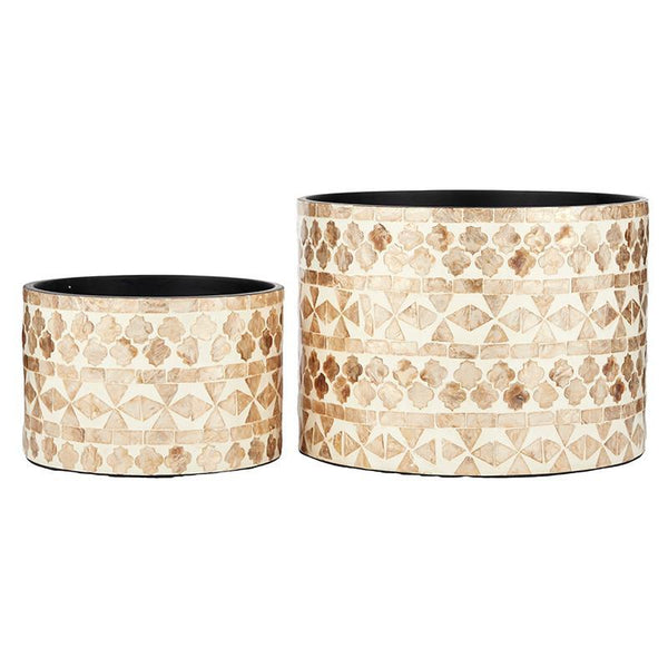 Ghalia Inlay Tribal Plant Pot - Small