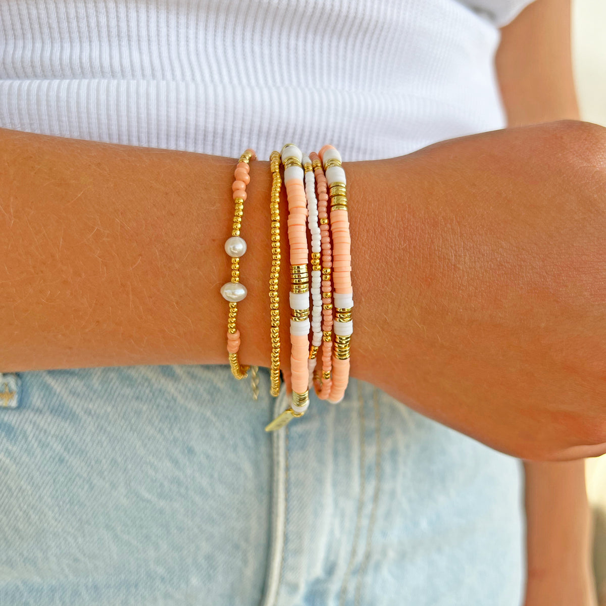 Arms of Eve - Caribbean Bracelet Set in Peony