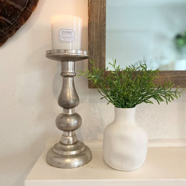 Isabell Metal Candleholder in Silver